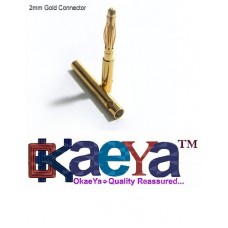 OkaeYa 2mm Gold Connectors 2 pairs (4pc)